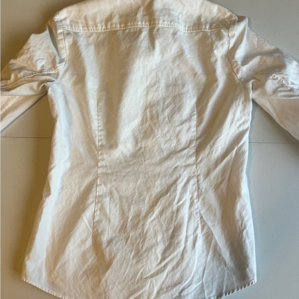 Theory Women’s White Button-Up Shirt Size M - Picture 7 of 7